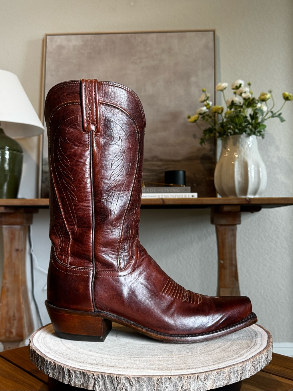 Lucchese Bart | Brown Calf Leather | 9d